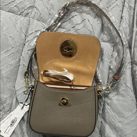 Dooney & Bourke Tan and Gray Crossbody Bag - Picture 2 of 3